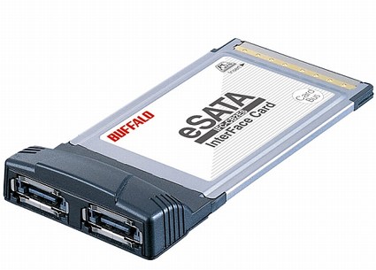 Dual eSATA PCMCIA karta od Buffala