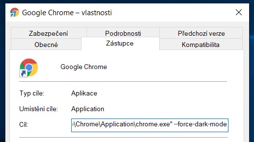 Tip: Vyzkoušejte tmavý režim v prohlížeči Chrome 64