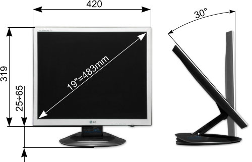 Megatest 19" LCD: LG L1970HQ
