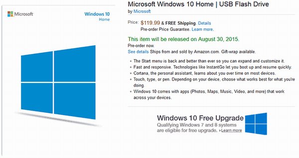 Krabicové Windows 10 přijdou na flash disku, DVD asi nebude