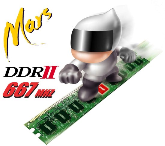 Operační paměti Kingmax Mars DDR2 667 MHz