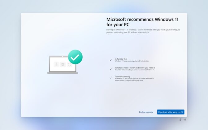 Microsoft vyzývá pop-up okny uživatele Windows 10 k upgradu na Windows 11