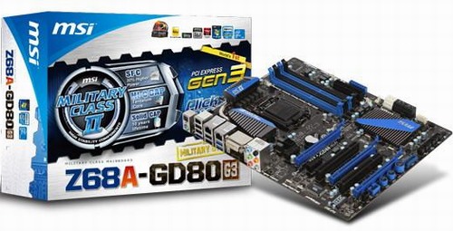 MSI připravilo desku Z68A-GD80 (G3) s PCI Express 3.0