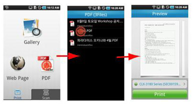 Samsung MobilePrint pro bezdrátový tisk z mobilu
