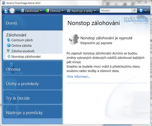 Acronis True Image Home 2010: co umí?