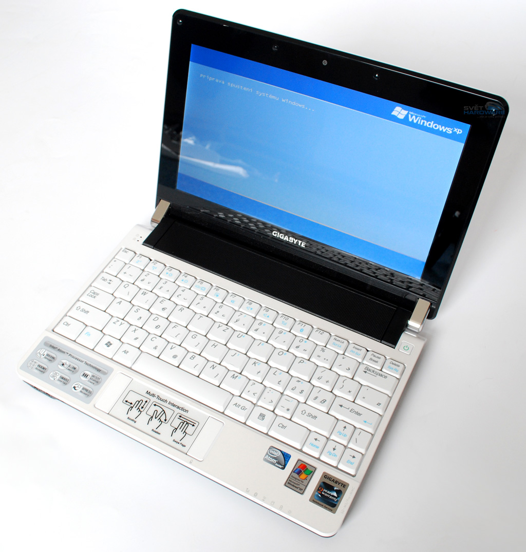 Gigabyte T1028X a M1022M: speciální netbooky