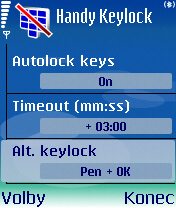 Handy Keylock & Handy Alarm – když Symbian nestačí