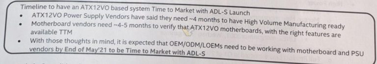 ATX12VO: nový standard napájení použijí už levnější desky pro Alder Lake-S