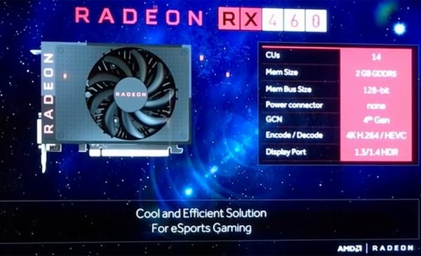 Specifikace Radeonu RX 470 a RX 460 potvrzeny