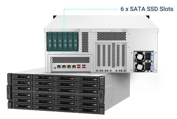 NASy QNAP TS-hx87XU-RP přichází s Xeonem a až 30 šachtami