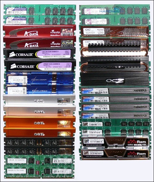 Test DDR2 modulů - část 2.