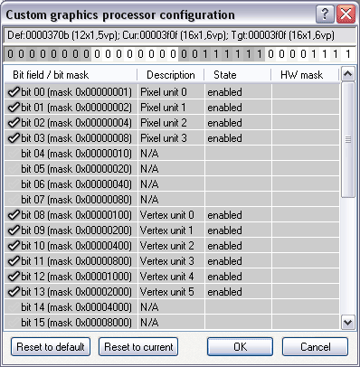 RivaTuner a aktivace pipeline na GeForce 6800