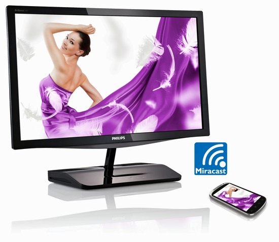 Philips 239C4QHWAB: 23" IPS s Miracast