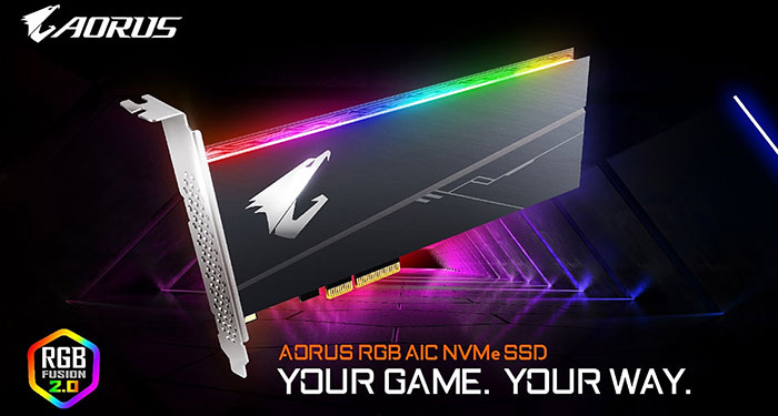 Gigabyte chystá výkonná Aorus RGB AIC NVMe SSD