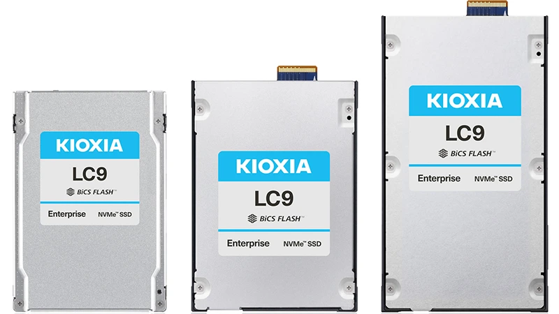 Kioxia představuje obří 246TB SSD řady LC9