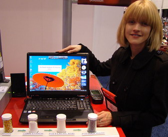 Fujitsu a notebook vyrobený z kukuřice