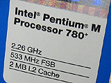 Pentium M 780 spatřeno v Japonsku