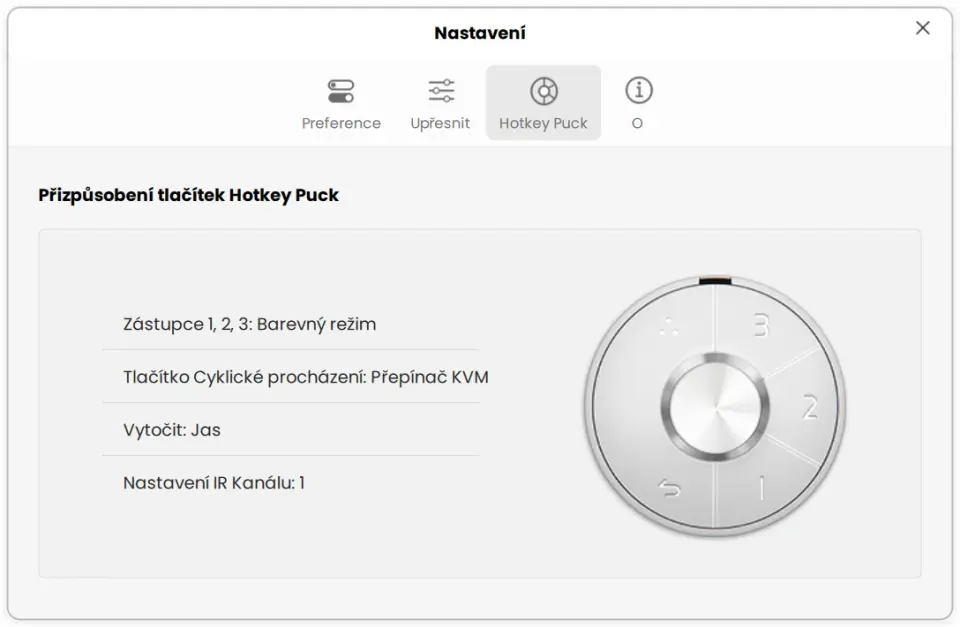 BenQ PD2730S - DisplayPilot 2 (nastavení HotKey Pucku)