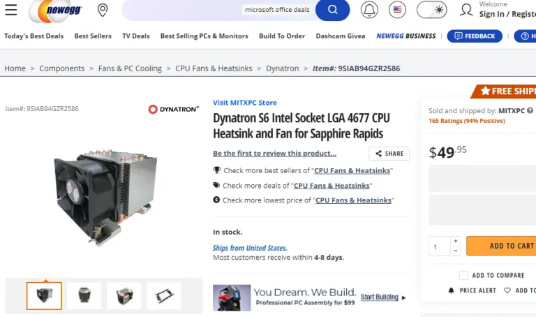 Prodávají se už chladiče pro Sapphire Rapids, ty mohou být odloženy do roku 2023