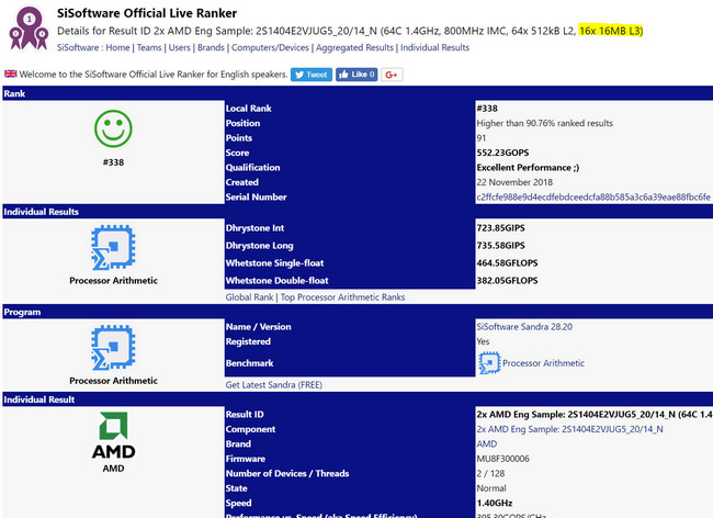 AMD EPYC "Rome" nabídnou dvojnásobnou kapacitu L3 cache na jádro