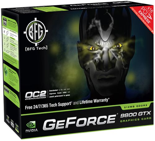 Přetaktované GeForce 9800 GTX od BFG, eVGA a Sparkle