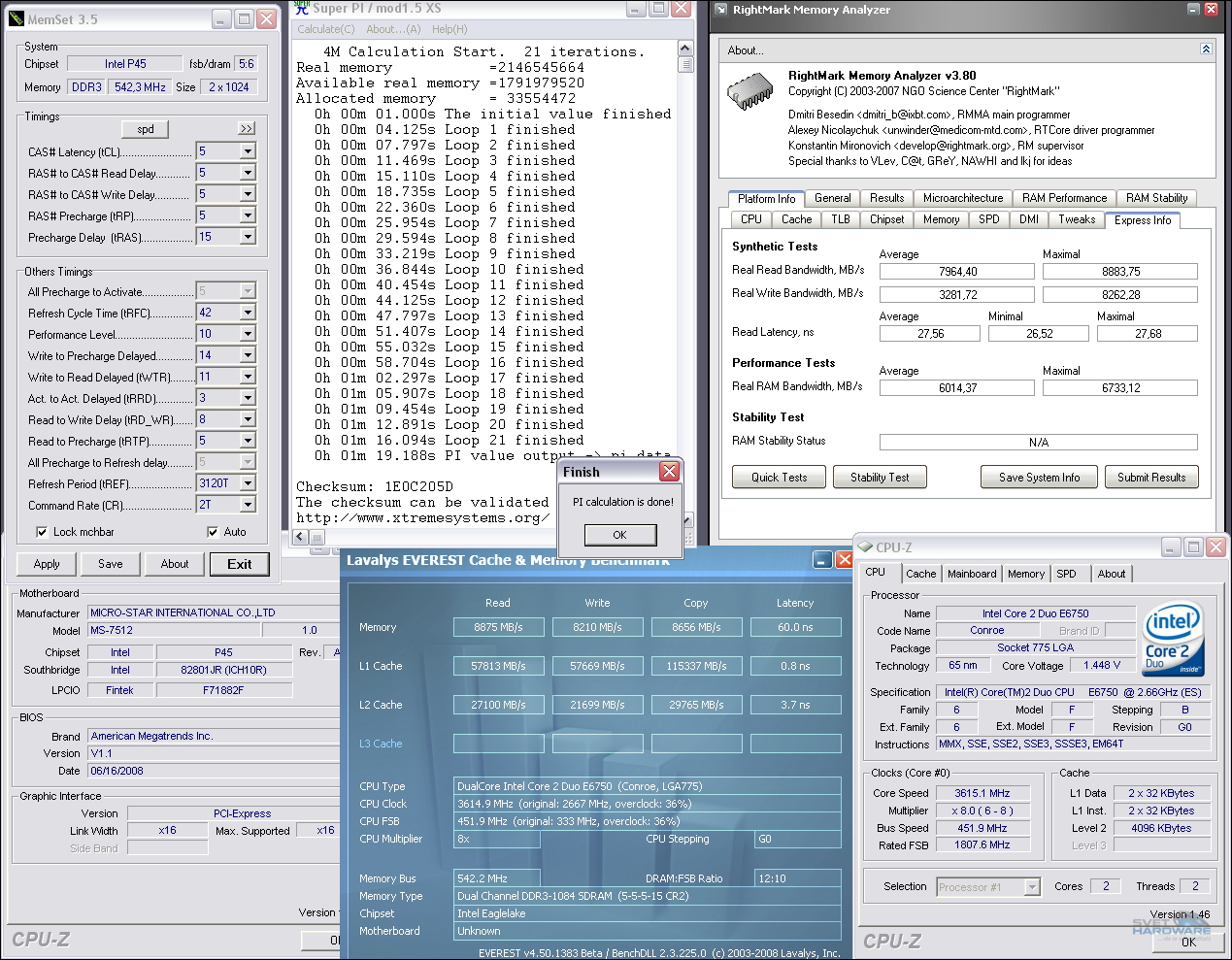 MSI P45 Platinum: DrMOS operuje