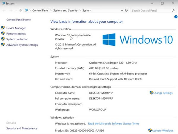 Windows 10 Enterprise už běží na čipu Snapdragon 820