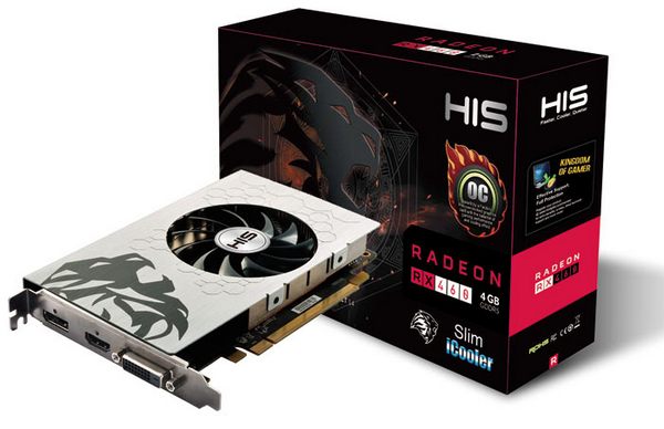 HIS nabízí jednoslotový Radeon RX 460