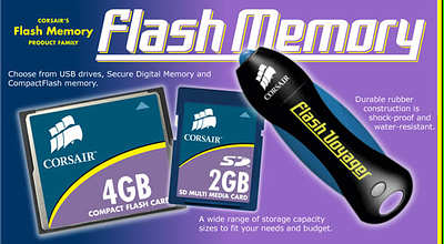 Corsair Memory oznamuje 2 GB USB 2.0 flash disk