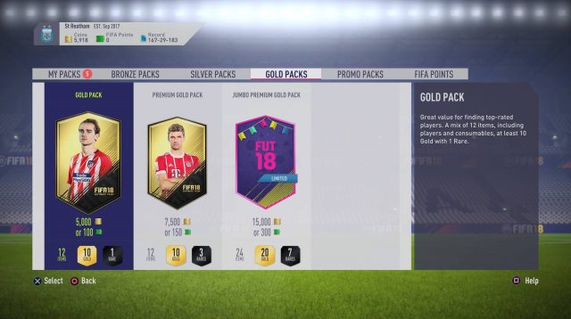 Belgičané přišli o placené loot boxy v titulu EA FIFA Ultimate Team