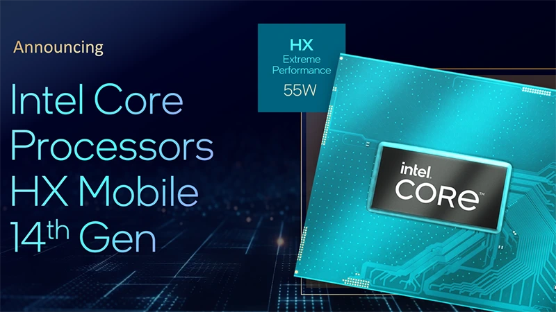 Intel uvedl Core-HX 14. generace: mobilní čipy s Thunderbolt 5 a 157W MTP