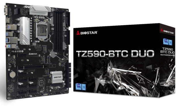 Biostar uvedl těžařskou desku TZ590-BTC DUO pro těžbu Chia i ETH