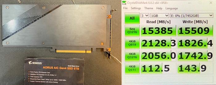 Gigabyte předvedl výkon Aorus NVMe Gen4 SSD i v RAIDu