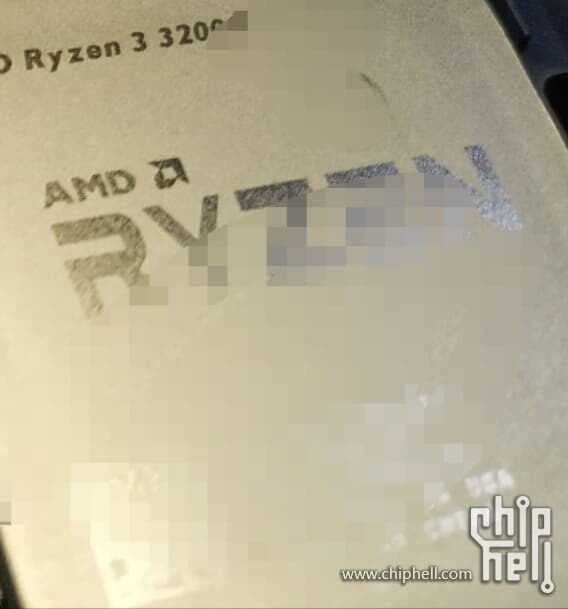 AMD Ryzen 3 3200G zbaven heatspreaderu a vyfocen