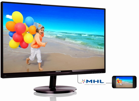 Philips uvádí monitor s AH-IPS, tenkým rámečkem a MHL