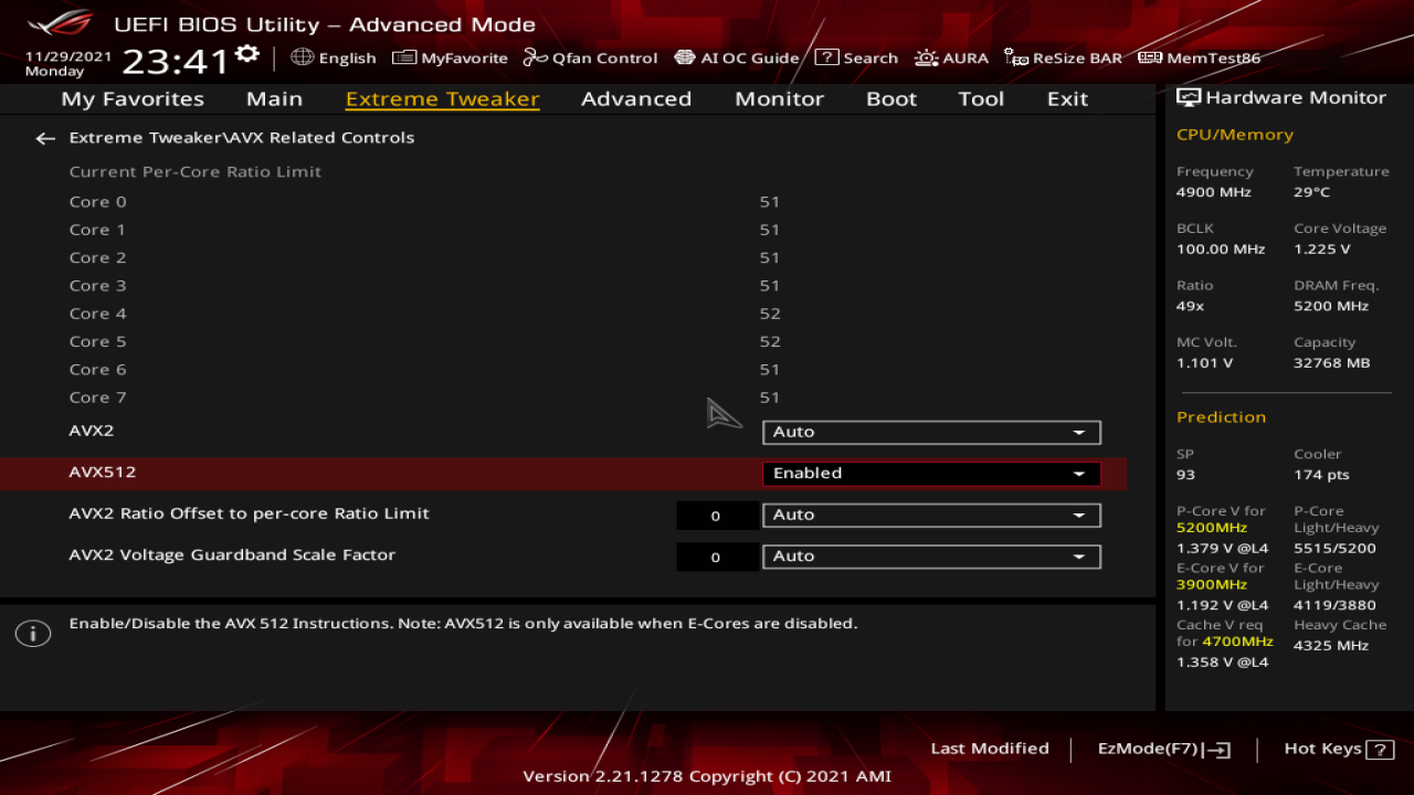 Intel skutečně zablokoval AVX-512 na Alder Lake