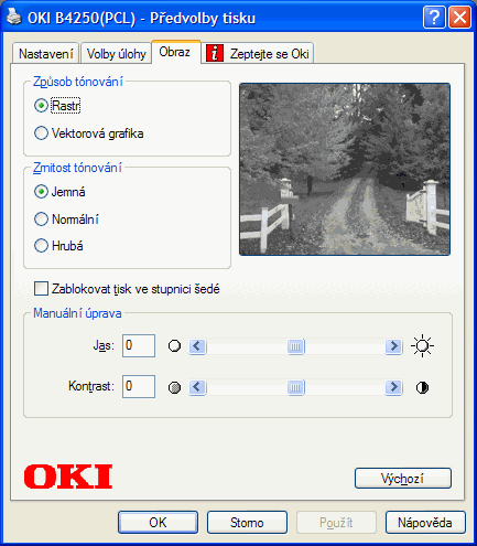 OKI B4250n: LED technologie tisku
