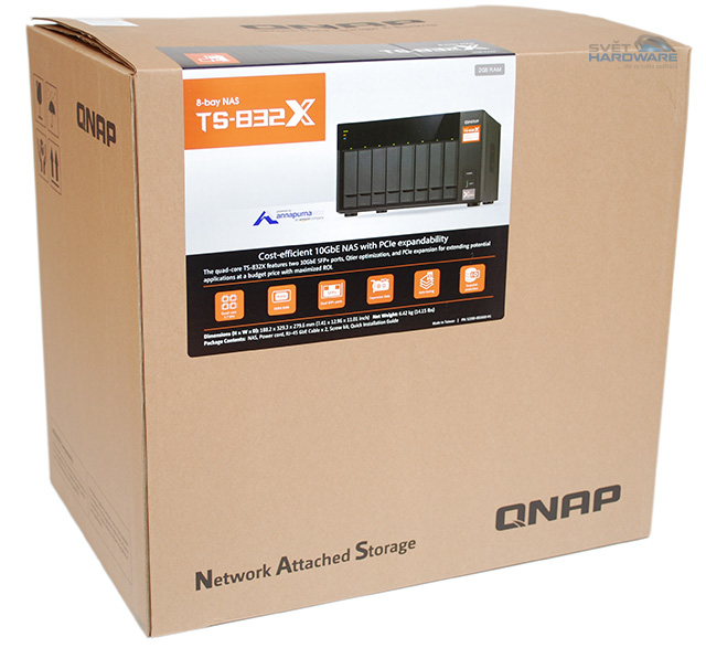 QNAP TS-832X: osm disků a rychlá síť