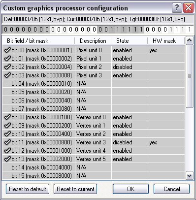 RivaTuner a aktivace pipeline na GeForce 6800