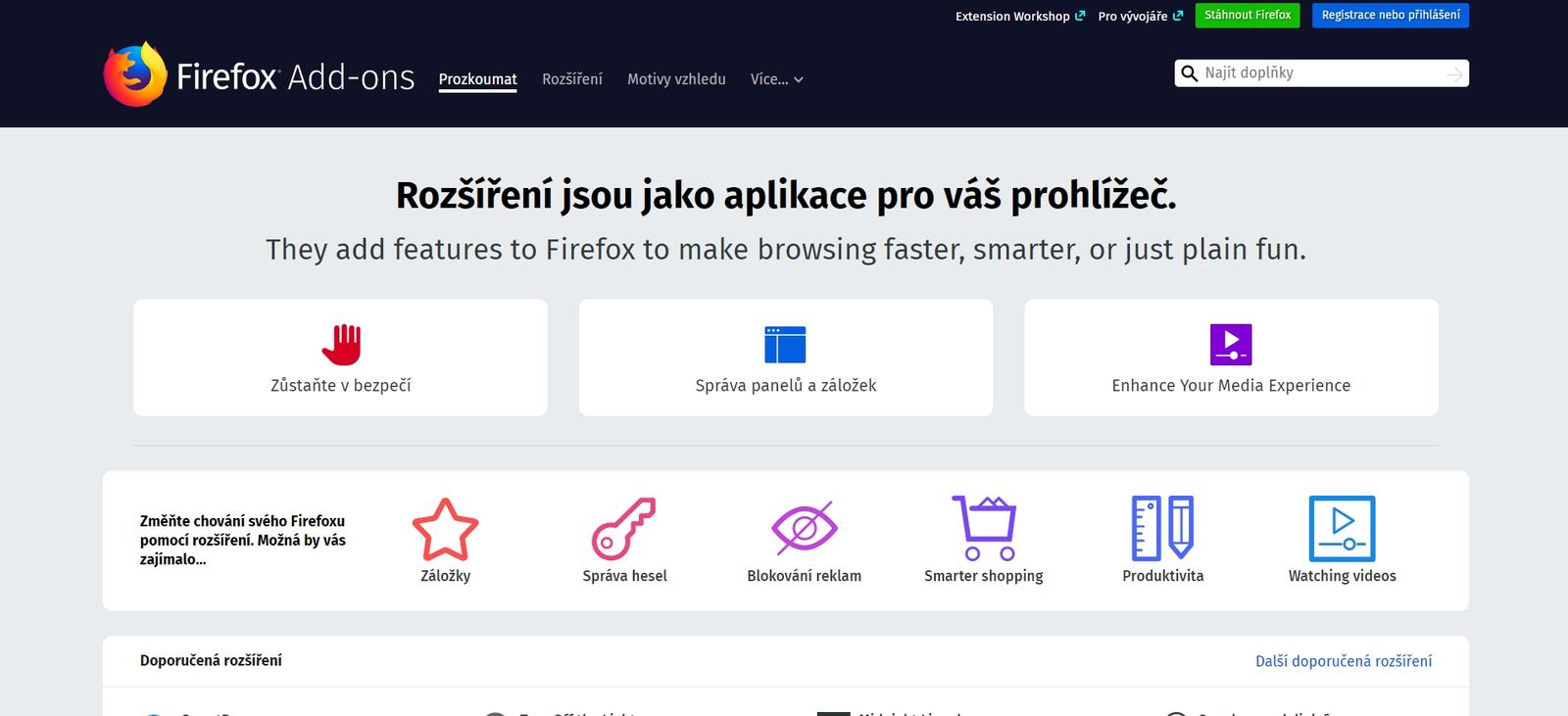 Mozilla vyřešila problém s rozšířeními novou verzí Firefoxu
