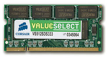 Corsair začíná s produkcí DDR2-533 SO-DIMM modulů
