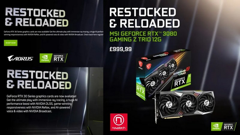 NVIDIA hlásí opět dostatek karet: Restocked & Reloaded