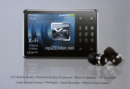 Creative a detaily přehrávače ZEN X-Fi