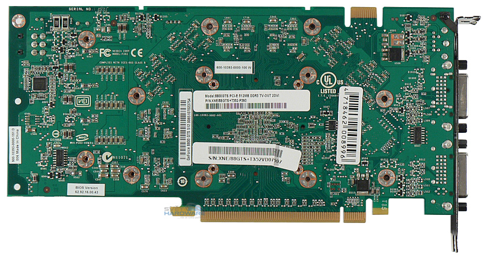 Srovnání 12 GeForce 8800 GTS 512 MB