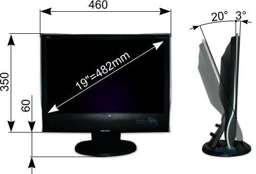 ViewSonic VG1921wm - širokoúhlých 19 palců