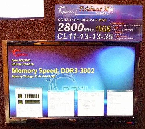 G.Skill ukázal paměti DDR3 na 3 GHz