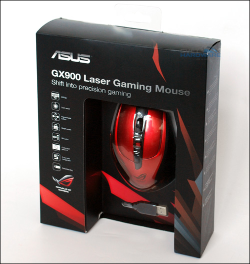 Asus ROG GX900: rudoch s laserem