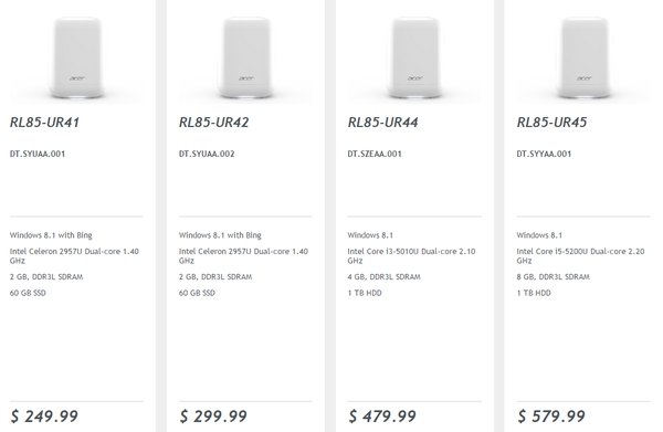 Acer Revo One RL85: elegantní mini PC do obýváku