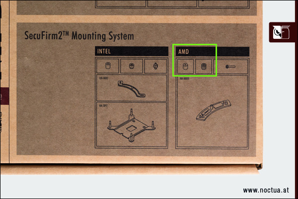 CPU chladiče Noctua nyní běžně obsahují montážní sady pro AMD AM4