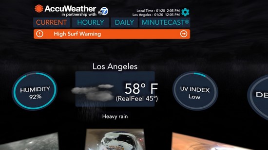 AccuWeather nyní nabízí sledování počasí ve virtuální realitě